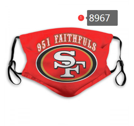 2020 NFL San Francisco 49ers #4 Dust mask with filter->nfl dust mask->Sports Accessory